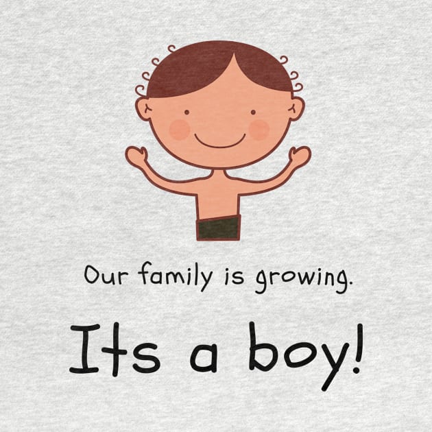 Love this 'Our family is growing. Its a boy' t-shirt! by Valdesigns